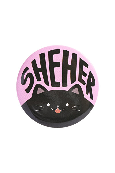 Choice8 MXZ430 Ask My Pronouns Tinplate Pins Cat She Her They Them He Him It ...