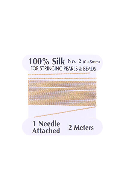 Choice5 Gold 2# 0.45mm 10pcs/bag Handmade 100% Natural Silk Cord Rope With Be...