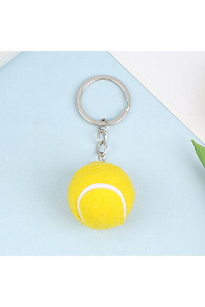 Choice Yellow Cute Sport Mini Metal Tennis Ball Keychain 6 Color Pendant Car ...