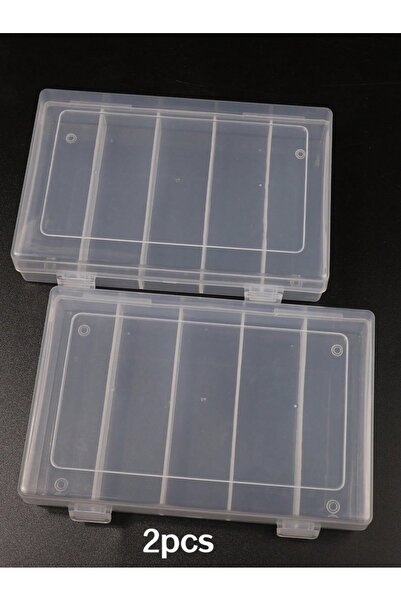 Choice1 2pcs 1/2pcs Nail Art Canned Glue Storage Box Transparent Multi-Compar...