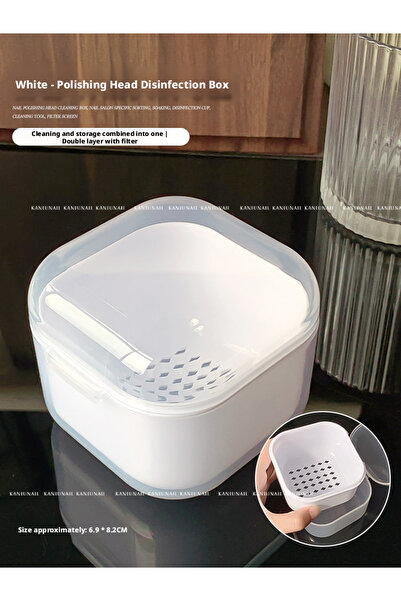 Choice6 G8XDH1-01-1pc Kaniu Polishing Head Cleaning Disinfection Box Double-l...