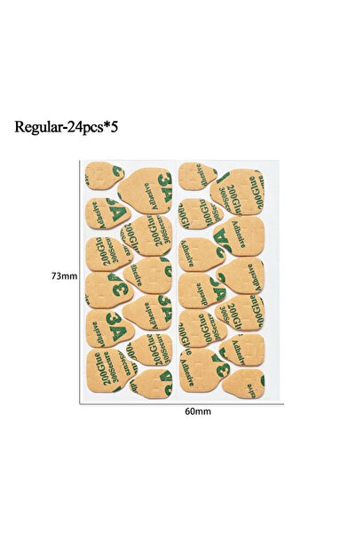 choice2 Regular 24pcs x5 Double Side Nail Jelly Glue Wearable False Nail Art ...
