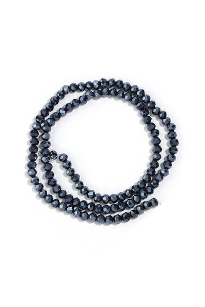 Choice4 4mm 1strand Hematite Stone Beads Faceted Crystal Beads Loose Spacer B...