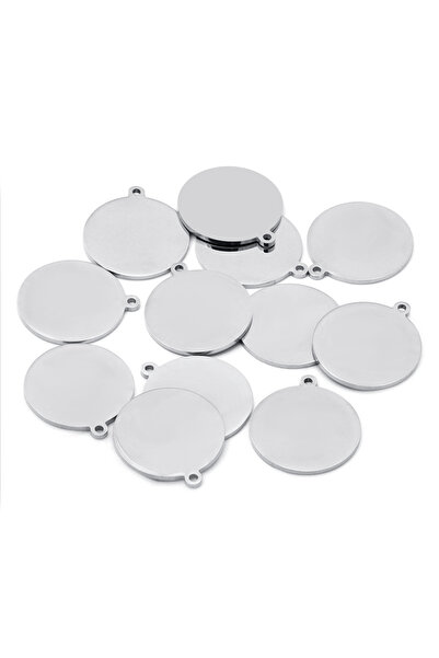 Choice12 مجموعة من 10 قطع من الفولاذ المقاوم للصدأ بقطر 30 ملم، دائرية مسطحة ...