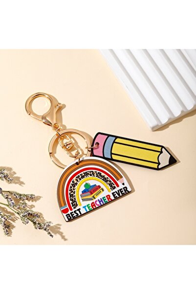 Choice Style 1 1Pc Fashion Personalized Creativity Teacher Keychain Rainbow C...