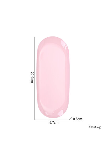 Choice5 Elliptical Pink 1PC Nail Tray Stainless Steel Cosmetic Storage Tray N...