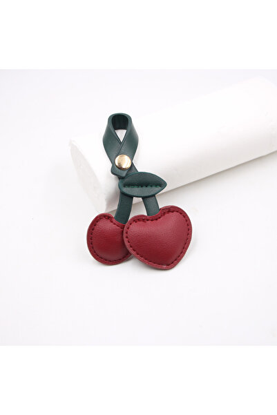 Choice3 Red B Yupsk Cute 3D Peach Heart Cherry Car Key Chains Red Pink Love V...