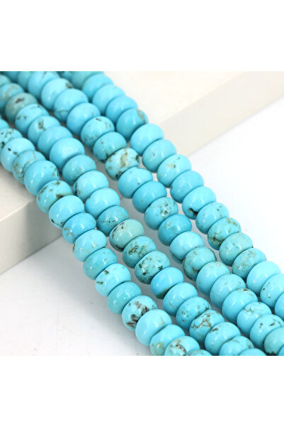 Choice39 5x8mm Syn-Blue Turquoise 5x8mm Natural Stone Healing Crystals Abacus...