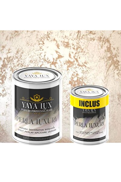 YaYa Color Vopsea Decorativă Perla Luxury Cafea cu Lapte cu fulgi perlați, 3L...