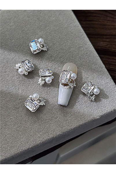 choice2 5pcs E 3D Stackable Nail Rhinestones 5Pcs Transparent Butterfly Zirco...