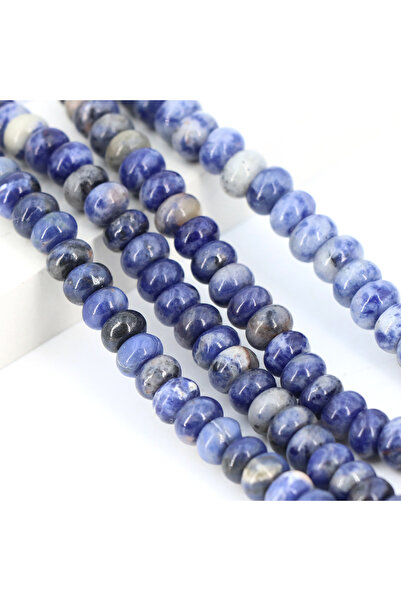 Choice6 5x8mm Blue Sodalite 5x8mm Natural Stone Healing Crystals Abacus Ronde...