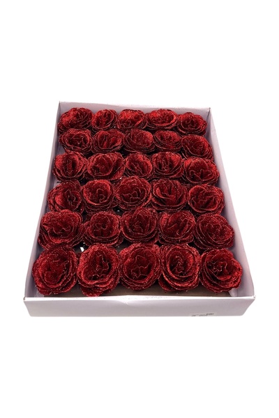 AFO Σετ 30 Τριαντάφυλλων Πολυτελείας με Κόκκινο Γκλίτερ