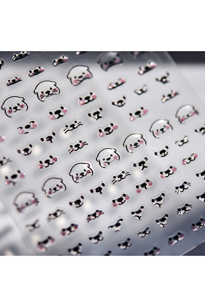 Choice48 TO4210 5D Bear Otter Face Nail Art Stickers Jelly Cartoon Expression...
