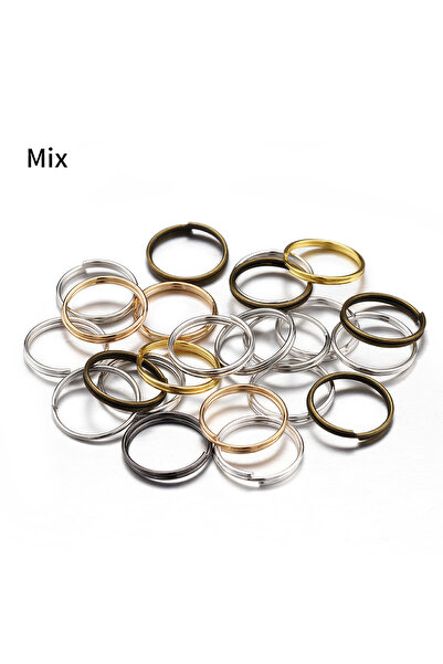Choice3 5mm Mixed Color 200pcs Keychain Rings Open Jump Split Rings Double Lo...