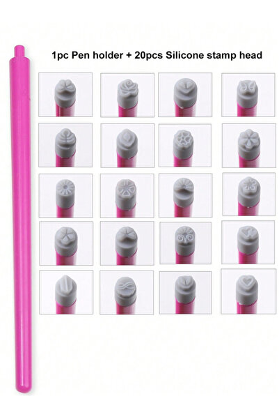 choice2 1 add 20 5/10Pcs Set Nail Art Stamp Pen DIY Floral Butterfly Nail Gra...