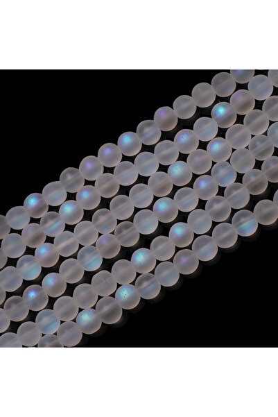 choice2 10MM 30PCS MSJKC 4 6 8 10mm Matte White Aurora Crystal Glass Beads Fr...