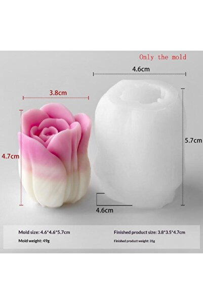 Choice A5 【Peace】1Pcs Handmade Scented Candle Plaster Resin Molds DIY Flowers...