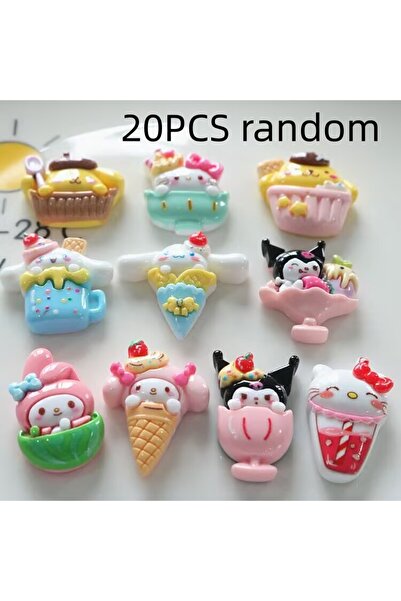 Choice1 20PCS random 20/200PCS Cute shiny dessert cake DIY cream glue phone c...