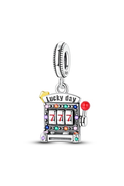 Choice KTC2036 Original 925 Sterling Silver Bead Charms Slot Machine Pendant ...