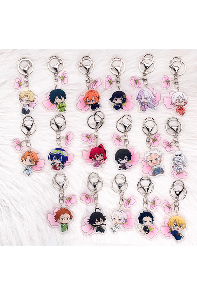 Choice15 5 cm 18 1/17PCS Anime Bungo Stray Dogs Acrylic Keychain Cartoon Bag ...