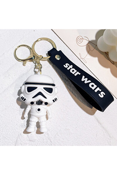 Choice1 MINISO KC4385 Black Warrior Keyring Exquisite Backpack Ornament Car K...