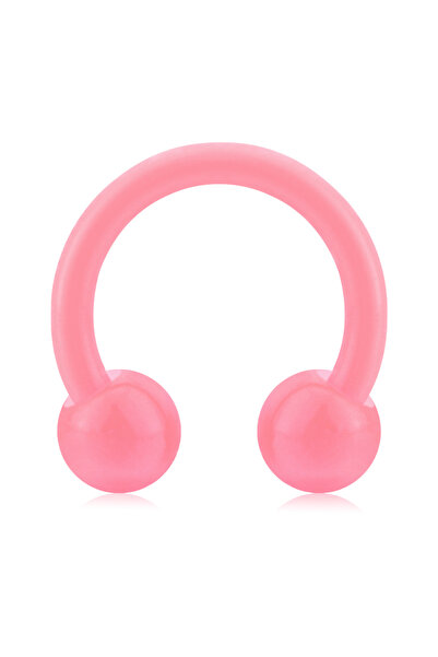 Choice8 حلقات وأقراط أنف وردية اللون 16G 1.2x8x3mm على شكل حرف C وحلقات أنف ح...