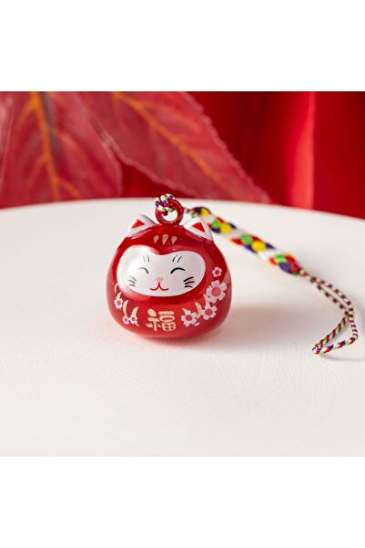 Choice4 GJF-hong Japanese Dreamy Water Chime Bell Lucky Cat Pendant, Phone St...
