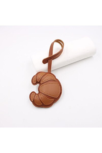 Choice4 A1 【E】Croissant-shaped Keychain Croissant Charm Pendant Keyring Jewel...
