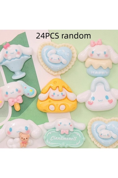 Choice1 24PCS random 24/160PCS Cartoon puppy cheesecake signboard DIY cream g...