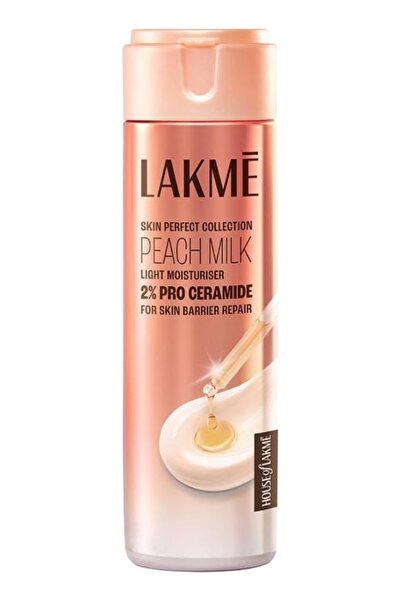 LAKMÉ لوشن الجسم المغذي بالخوخ والحليب 200 مل - مرطب للبشرة الناعمة والمشرقة