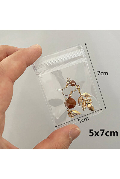 Choice4 5x7cm 20pcs Clear PVC Jewelry Bag Anti Oxidation Storage Bag Earrings...
