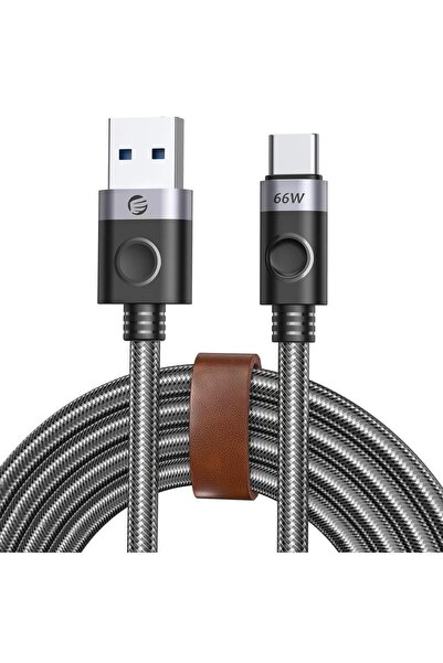 Orico Καλώδιο USB A σε USB Type-C, χαλκός/νάιλον, μαύρο, 100 εκ.