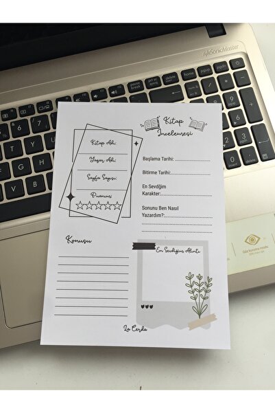 LaCerdaDizayn A5 Kitap İnceleme Notepad, Memopad, Not Defteri