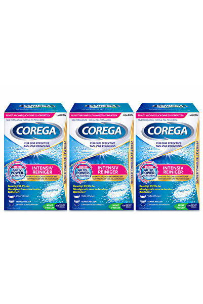 Corega DİŞ PROTEZ AĞIZ TEMİZLEME 108 TABLET (NANE FERAHLIĞI) X 3 ADET