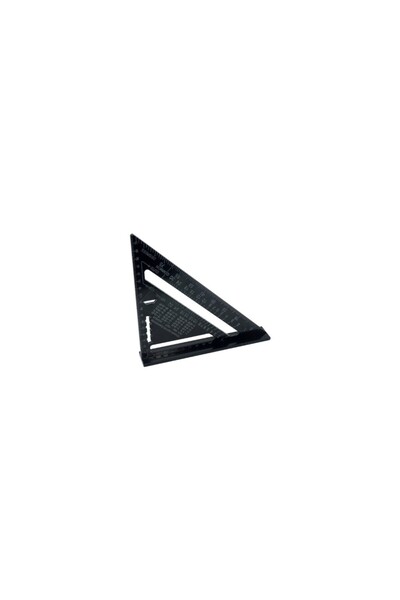 benan tools Alüminyum Üçgen Gönye 45 Derece 175 mm. Pro Seri 4 mm. Kalın Gövde