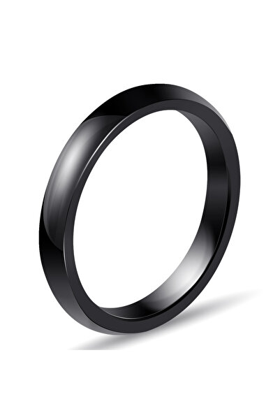 Choice33 9 black 3mm Light 4 Colors Simple Ceramic Rings For Women Smooth Cer...