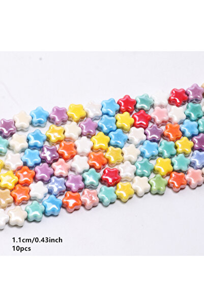 Choice6 C07096 10Pcs Kawaii Ceramic Beads Sea Animal Fish Duck Heart Flowers ...