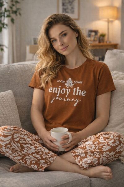 lacelove Σετ Γυναικείες Πιτζάμες από 100% Βαμβάκι Modal Χτενισμένο – Μαλακής ...