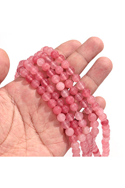 Choice1 8mm 1Strand Pink Natural Persian Jade Stone 4/6/8/10mm Loose Spacer G...