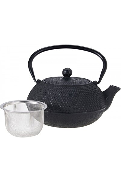 Excellent Houseware Eh Grulin Τσαγιέρα, Μαντεμένια, Μαύρη, 500 ml