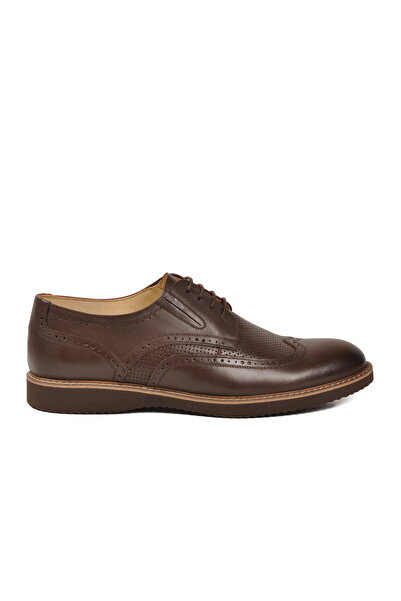 Aspor Brown Genuine Leather (Large Size) Men's Casual Shoes
