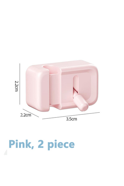 Choice3 Pink 2 piece Cable Management Clip For Desk - Simple No-Drill Edge-Mo...