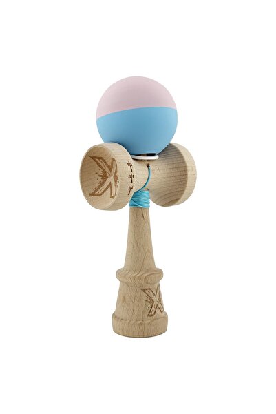 Cyrax Kendama X Original, Sfoară 62/65 cm Bicolor Roz/Albastru