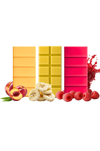 CandleJuice Sweet & Fruity Wax Melt Set – Μπανάνα Ροδάκινο Raspberry