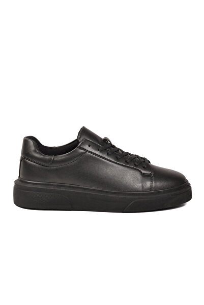 Aspor Black Lace-Up Men's Casual Shoes