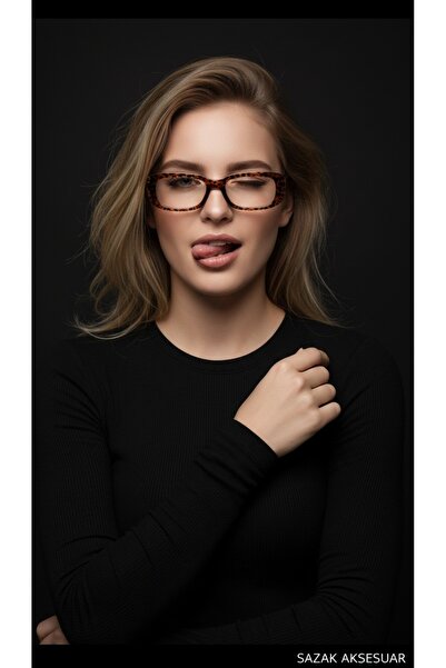 SAZAK AKSESUAR Laurent Badem Vintage Şeffaf Mavi Işık Blue Block Gözlük Bilgi...