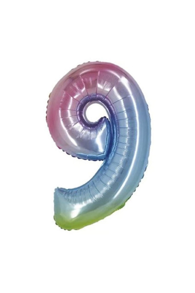 KESKİN SOUND 40 Inch Rainbow Foil Balloon (9)