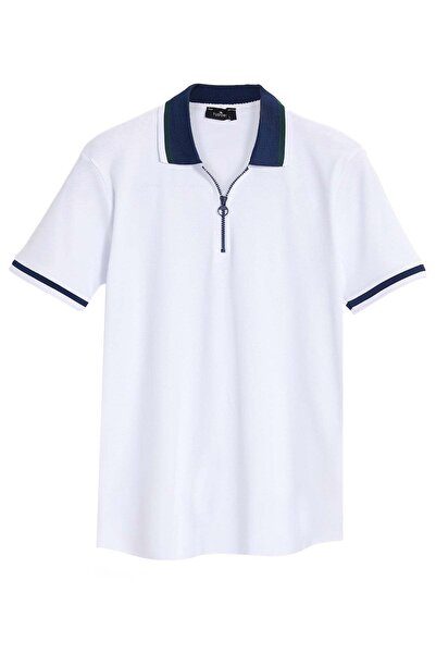 Tudors Ανδρικό μπλουζάκι με λεπτή εφαρμογή, 100% βαμβακερό, κοντομάνικο, με μ...