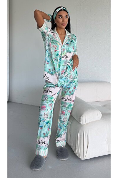 delis Γυναικείο σετ πιτζάμες δύο τεμαχίων, με κουμπιά – 2500387, City Escape