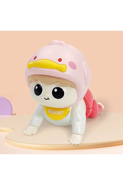 Choice Pink 1PC Crawling Doll Baby Toy with Music, Aged 0-1, Learning Crawlin...
